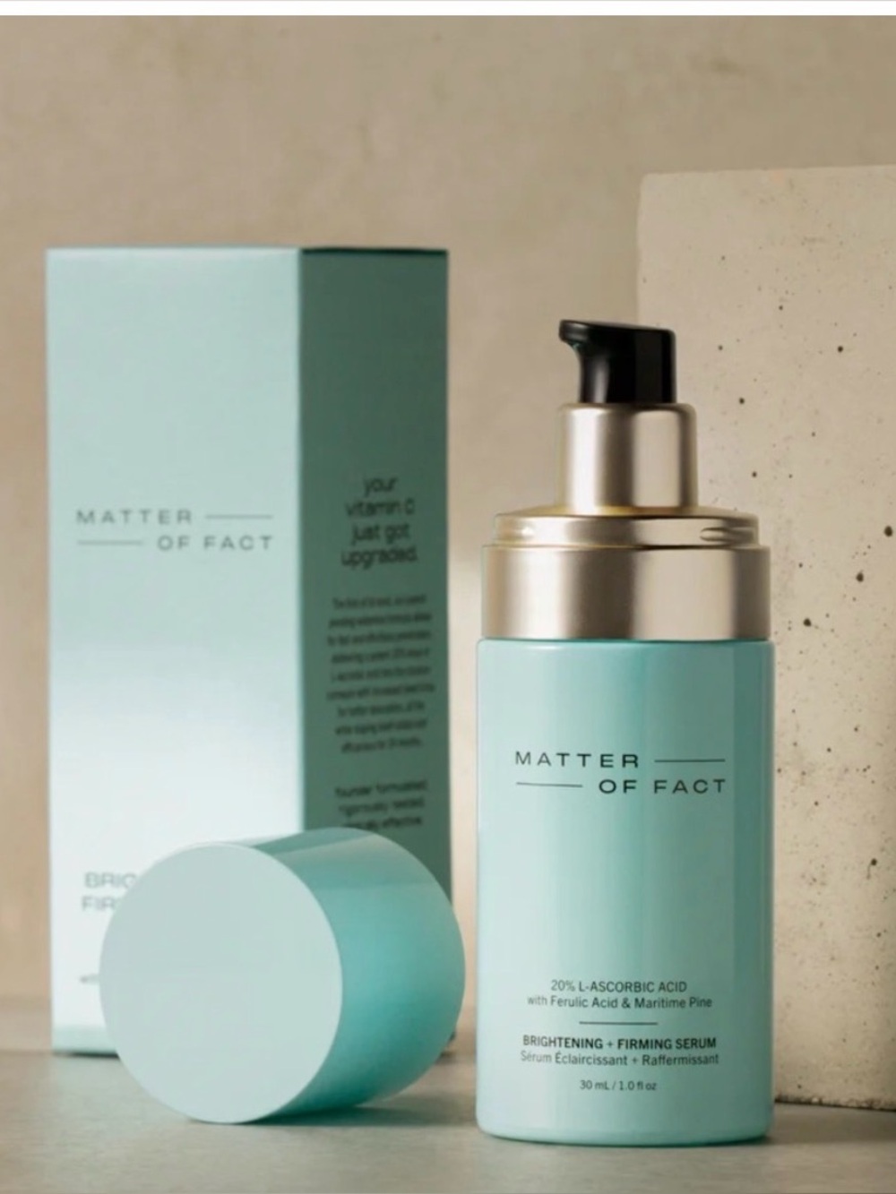 matter of fact BRIGHTENING + FIRMING SERUM 30ml - $102 retail - New